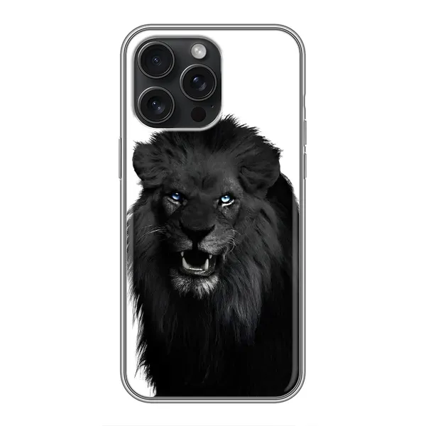 Чохол з принтом «Чорний ЛЕВ» для iPhone 15 Pro Max