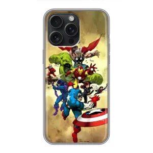 Чехол с принтом «Герои Марвел» для iPhone 15 Pro Max