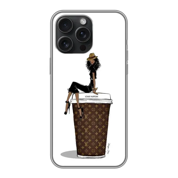Чехол с принтом «кофе LOUIS VUITTON» для iPhone 15 Pro Max Чехол с принтом «кофе LOUIS VUITTON» для iPhone 15 Pro Max