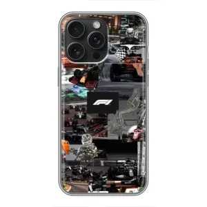 Чохол Формула1 на iPhone 15 Pro Max (Гоночний колаж Ф1)