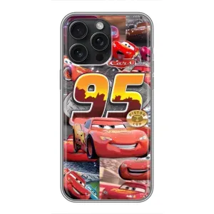 Силіконовий чохол Маквін для iPhone 15 Pro Max (Колаж Блискавка Маквін)