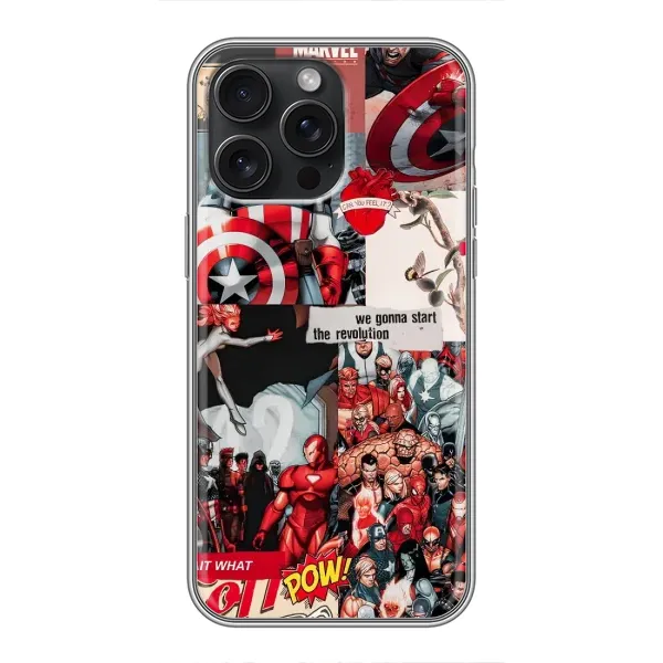 Чехол с принтом «Марвел Комикс» для iPhone 15 Pro Max Чехол с принтом «Марвел Комикс» для iPhone 15 Pro Max