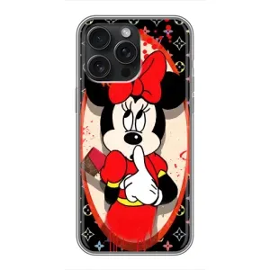 Чохол з принтом «Мінні Маус ЛВ» для iPhone 15 Pro Max