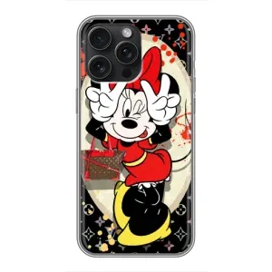 Чохол з принтом «Мінні peace» для iPhone 15 Pro Max
