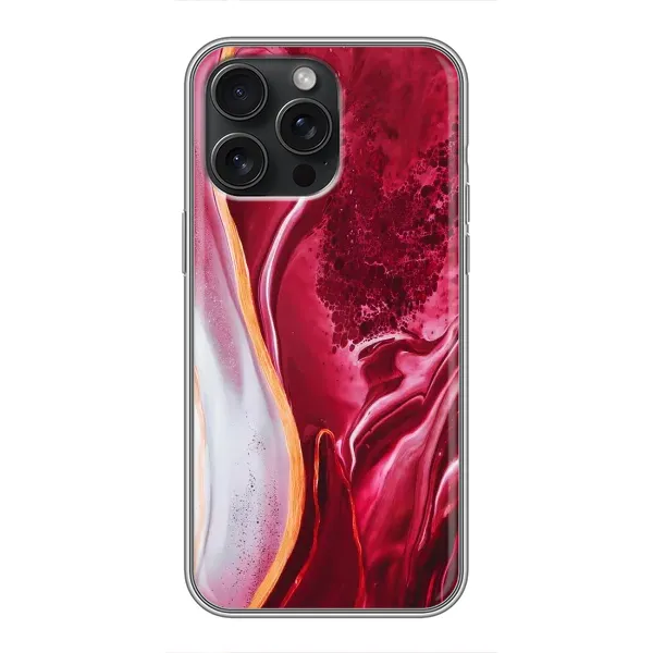 Чехол с принтом «Мрамор красный» для iPhone 15 Pro Max Чехол с принтом «Мрамор красный» для iPhone 15 Pro Max