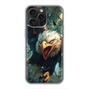 Чохол з картинкою 'Хижаки' для iPhone 15 Pro Max (Орел у польоті)
