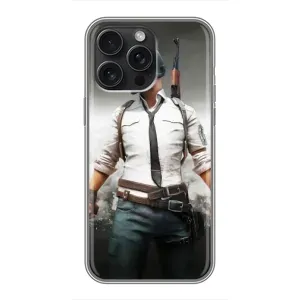 Чехол PUBG для Айфон 15 Про Макс (AlphaPrint)