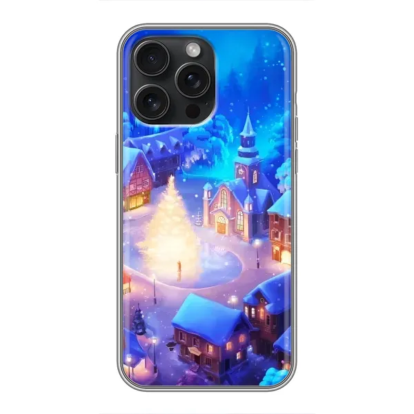 Чехол с принтом «Рождественский город» для iPhone 15 Pro Max Чехол с принтом «Рождественский город» для iPhone 15 Pro Max