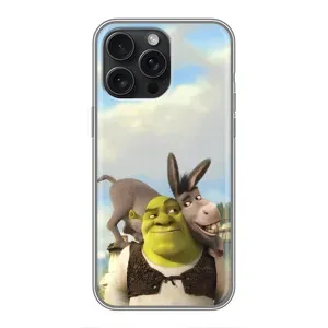 Чохол з мультфільмом Шрек на iPhone 15 Pro Max (Шрек та Осел)