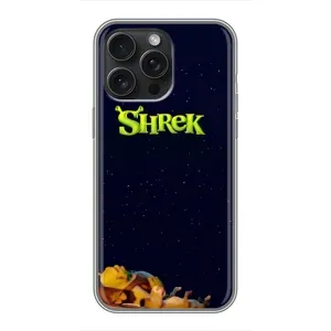 Чохол з мультфільмом Шрек на iPhone 15 Pro Max (Відпочиваючий Шрек)
