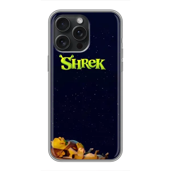 Чохол з принтом «Відпочиваючий Шрек» для iPhone 15 Pro Max