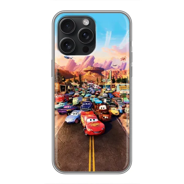 Чохол з принтом «Тачки на трасі» для iPhone 15 Pro Max