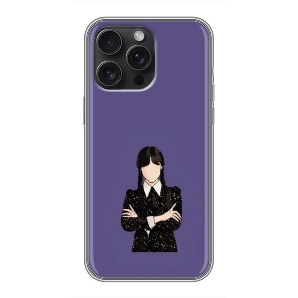 Чохол з принтом «Венздей у чорному» для iPhone 15 Pro Max