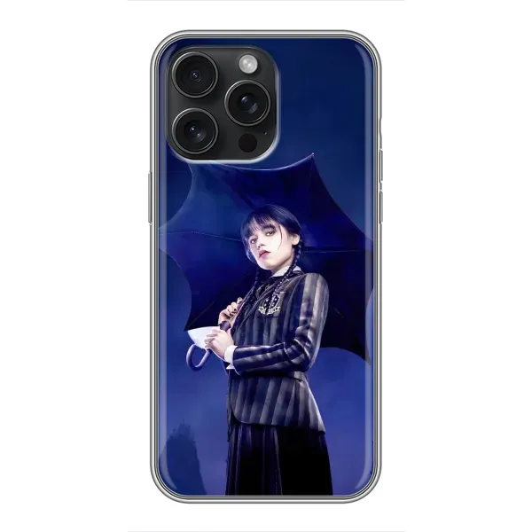 Чохол з принтом «Венздей з парасолькою» для iPhone 15 Pro Max