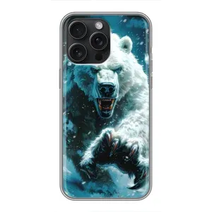Чохол з картинкою 'Хижаки' для iPhone 15 Pro Max (Полярний ведмідь)