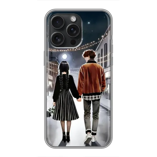 Чохол з принтом «Венздей та Тайлер» для iPhone 15 Pro Max