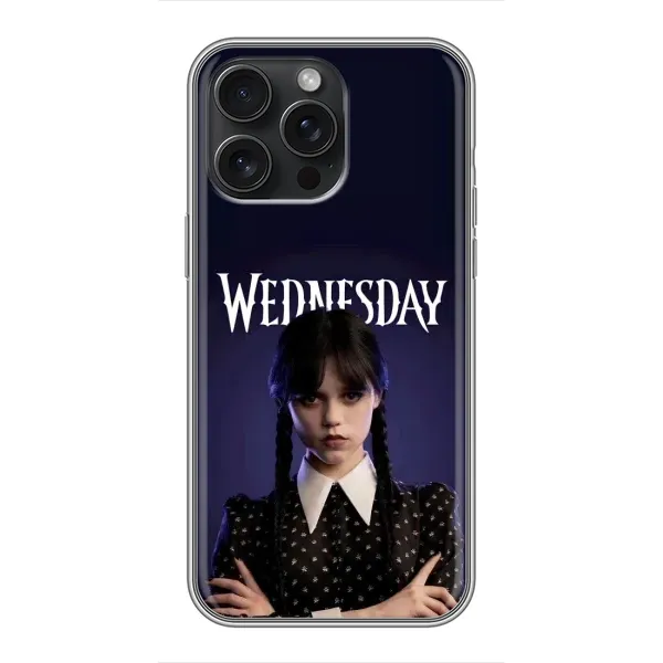 Чохол з принтом «Wednesday» для iPhone 15 Pro Max