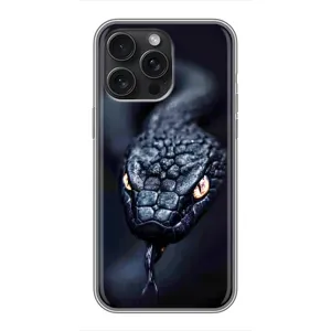Чохол з картинкою 'Хижаки' для iPhone 15 Pro Max (Чорна змія)