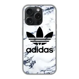 Чехол с принтом «Адидас на мраморе» для iPhone 15 Pro