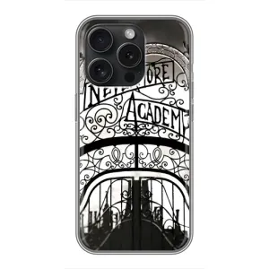 Чохол з дизайном Венздей 2 на iPhone 15 Pro (Ворота Академії Невермор)