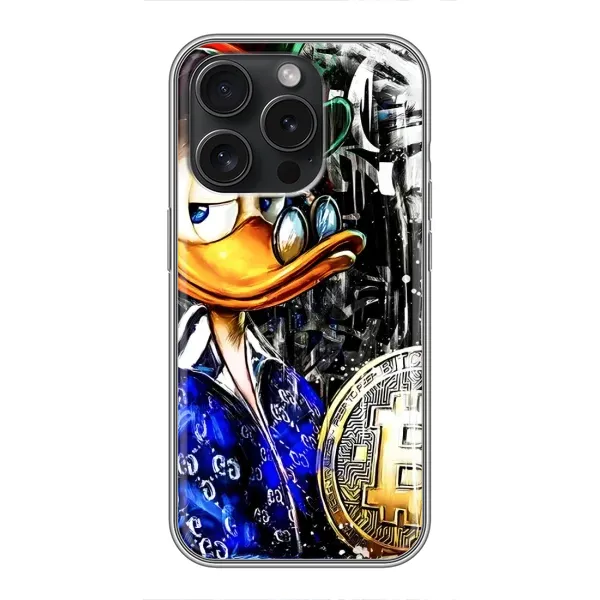 Чохол з принтом «Біткойн Скрудж» для iPhone 15 Pro