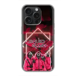 Чохол Гра в кальмара для iPhone 15 Pro (Охоронці Гра кальмара)