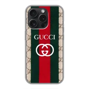 Чехол с принтом «Gucci дизайн» для iPhone 15 Pro