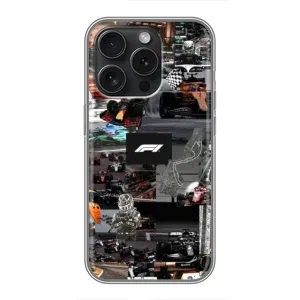 Чохол Формула1 на iPhone 15 Pro (Гоночний колаж Ф1)