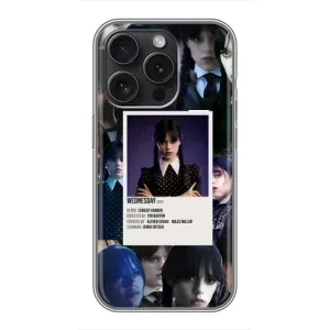 Чохли Венсдей на iPhone 15 Pro Уенсдей (AlphaPrint) (колаж Венздей)