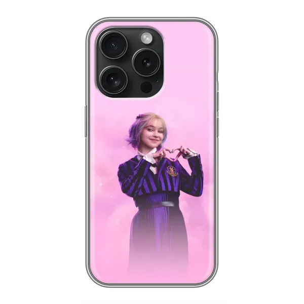 Чохол з принтом «Яскрава Енід Венздей» для iPhone 15 Pro