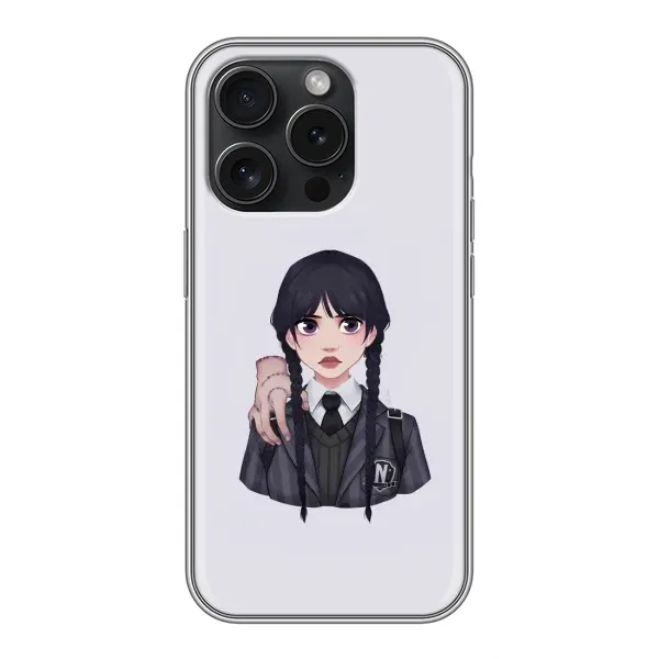 Чохол з принтом «Венздей і Річ» для iPhone 15 Pro