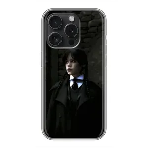 Чохол з дизайном Венздей 2 на iPhone 15 Pro (Темний стиль Венздей)