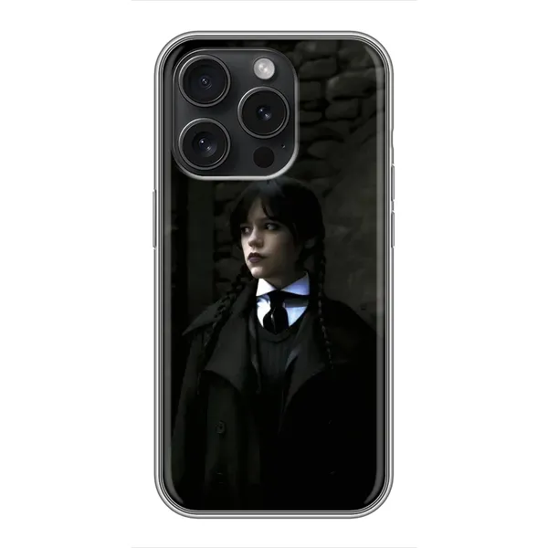 Чохол з принтом «Темний стиль Венздей» для iPhone 15 Pro