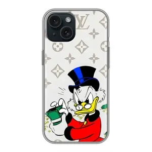 Чехли для iPhone 15 - Скрудж МакДак Louis Vuitton (PREMIUMPrint) (Бакси Скрудж)