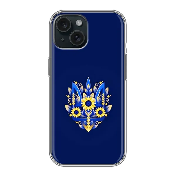 Чохол з принтом «Квітковий Герб» для iPhone 15