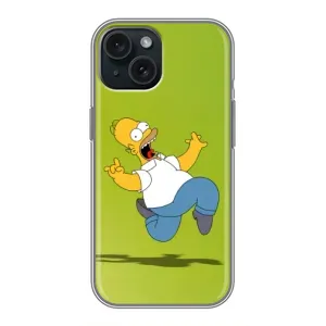Чjхол з Сімпсонами для iPhone 15 (VPrint) (Гомер Сімпсон)