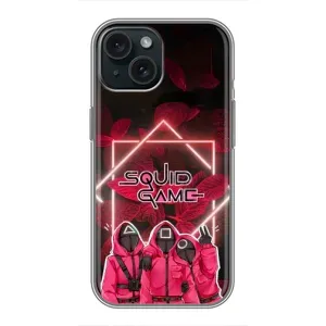 Чохол Гра в кальмара для iPhone 15 (Охоронці Гра кальмара)