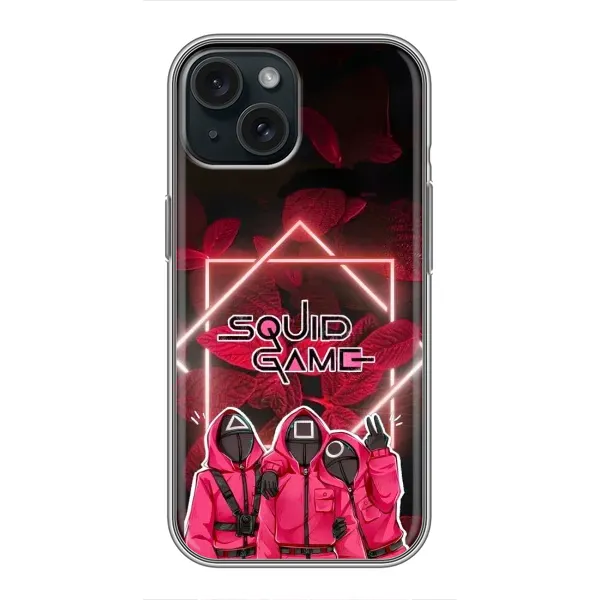 Чохол з принтом «Охоронці Гра кальмара» для iPhone 15 Чохол з принтом «Охоронці Гра кальмара» для iPhone 15