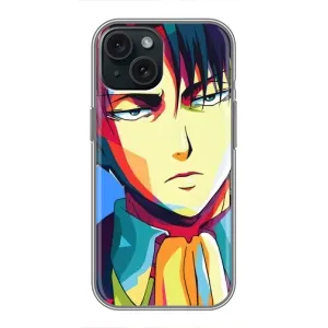 Чехол с принтом «Леви Аккерман» для iPhone 15