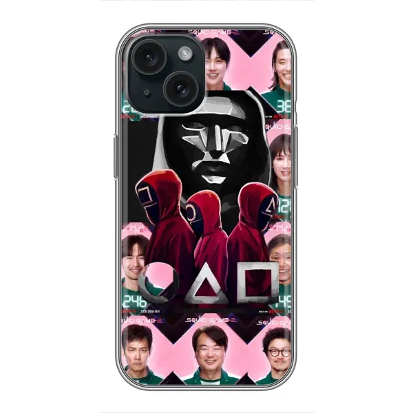 Чохол з принтом «Учасники Гра кальмара» для iPhone 15 Чохол з принтом «Учасники Гра кальмара» для iPhone 15