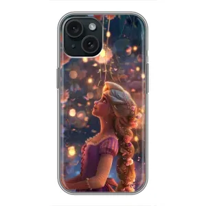 Чохол Рапунцель для iPhone 15 (Рапунцель ліхтарики)