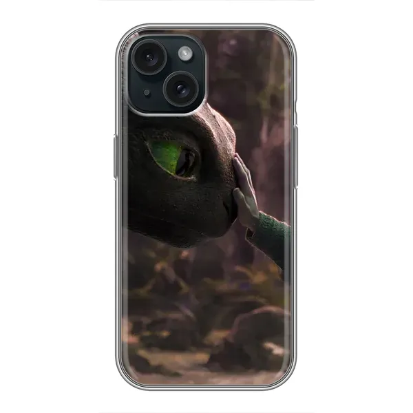 Чохол з принтом «Сцена з драконом» для iPhone 15