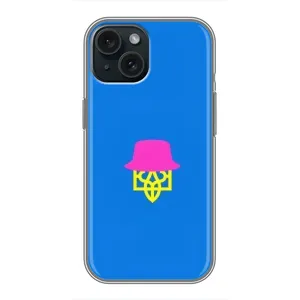 Чохли для iPhone 15 Укр. Символіка (AlphaPrint) (Шапка на гербу)