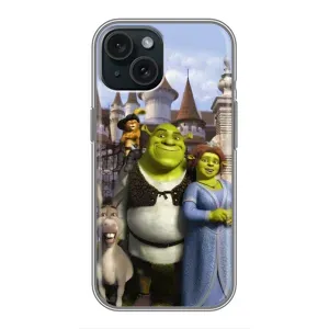 Чохол з мультфільмом Шрек на iPhone 15 (Казкові герої Шрека)