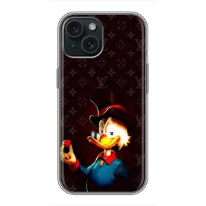Чехли для iPhone 15 - Скрудж МакДак Louis Vuitton (PREMIUMPrint) (Скрудж з ботліантом)