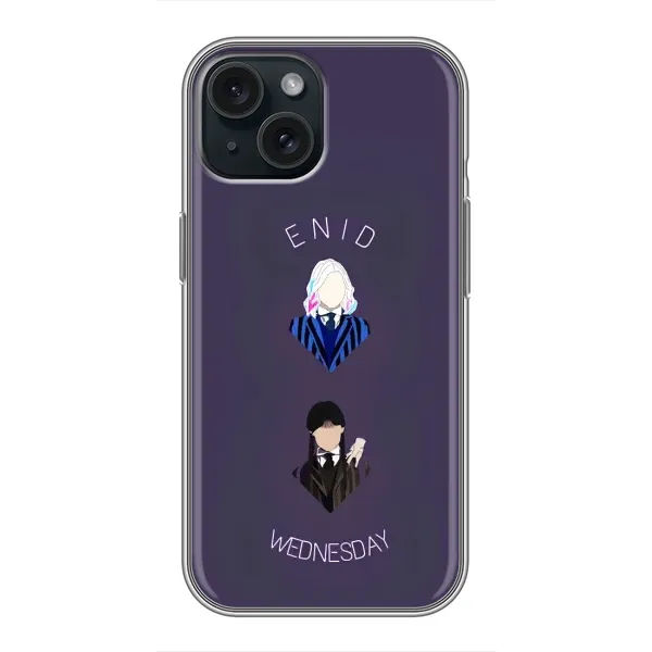 Чохол з принтом «Венздей і подруга» для iPhone 15