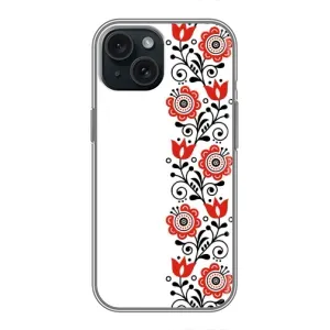 Чохол для Патріота України iPhone 15 - (AlphaPrint) (Яскрава вишиванка)
