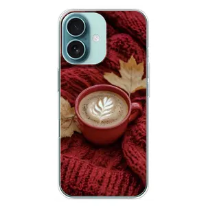 Чехол с принтом «Кофе на пледе» для iPhone 16 Plus