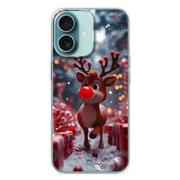 Чохол з принтом «Олень серед подарунків» для iPhone 16 Plus