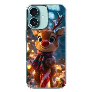 Чохол з принтом «Олень з шарфом» для iPhone 16 Plus